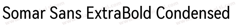 Somar Sans ExtraBold Condensed字体转换